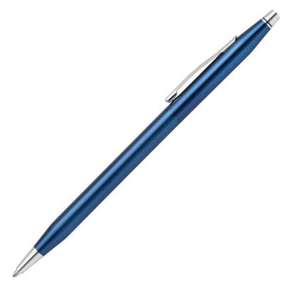 CROSS Classic Transculent blue diamantgravure balpen ct