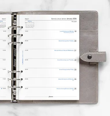Filofax Agendavulling A5 - 14 dagen  2026 - horizontaal