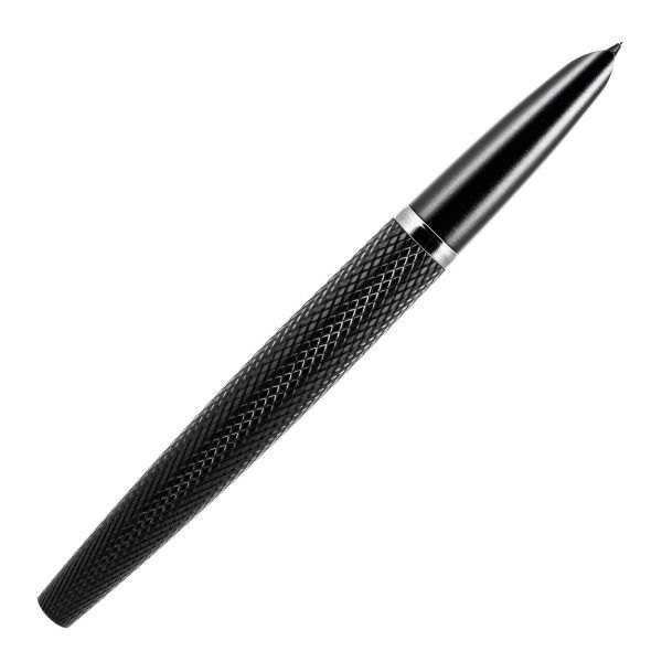 Diplomat VIPER Black guilloche vulpen F/M
