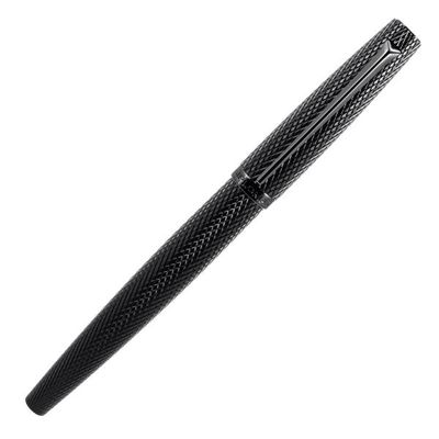Diplomat VIPER Black guilloche vulpen F/M