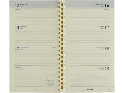 Brepols Agenda INTERPLAN 2026 spiraal