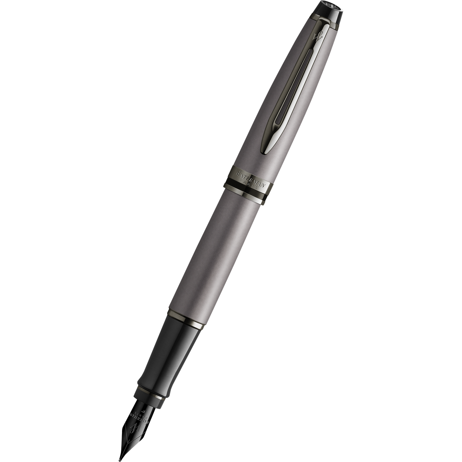 Waterman Expert Metallic grijs  RT Vulpen medium