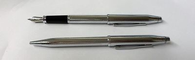 CROSS CENTURY II engraved chromé set