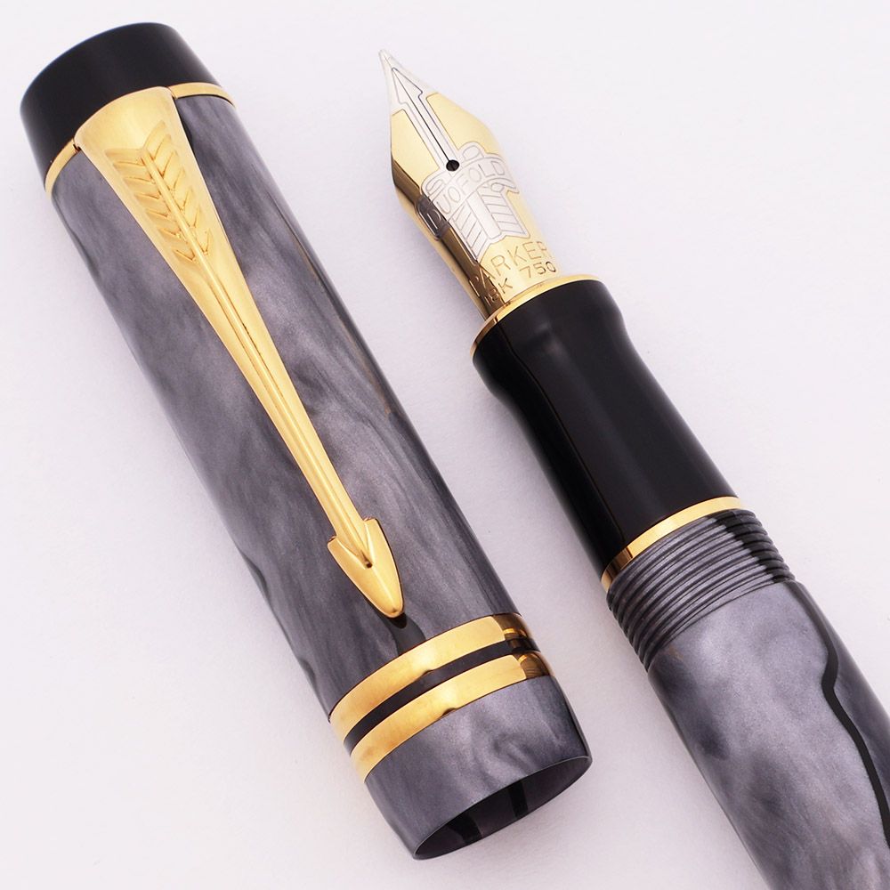 Parker DUOFOLD vulpen pearl grey