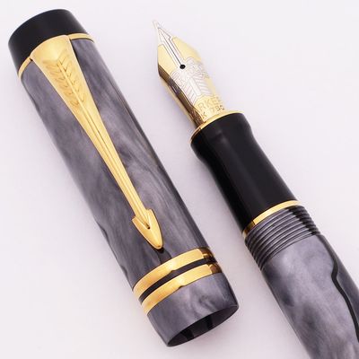 Parker DUOFOLD vulpen pearl grey