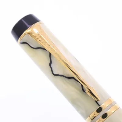 Parker DUOFOLD vulpen Pearl &amp; Black