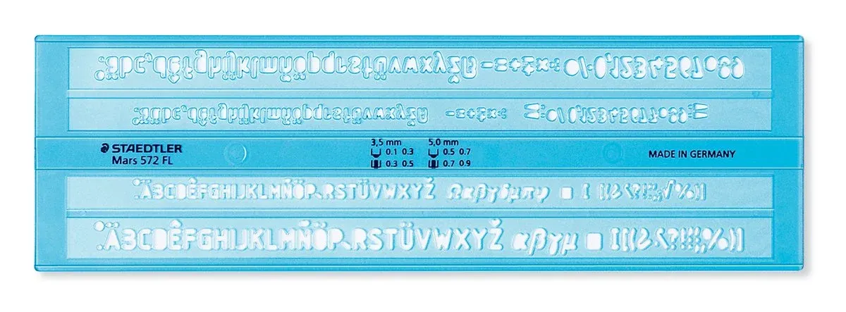 Staedtler lettersjabloon  Mars 572 FL