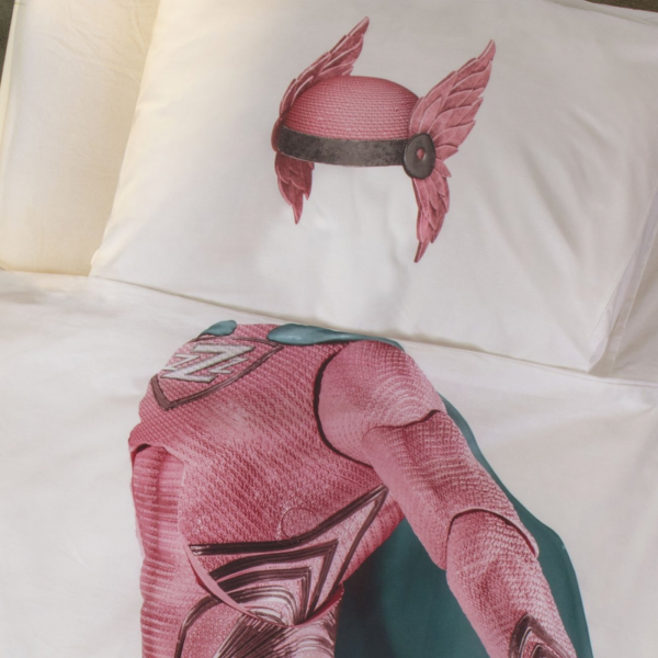 Snurk Dekbedovertrek Superhero (140-200/220), Kleur: Roos