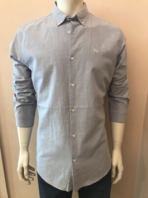 Shirt, L/S, Oxford L bleu