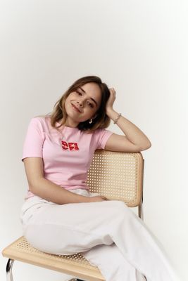 Baby Tee - &quot;garden of kindness - pink&quot;