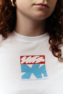Baby tee - &quot;garden of kindness - white&quot;