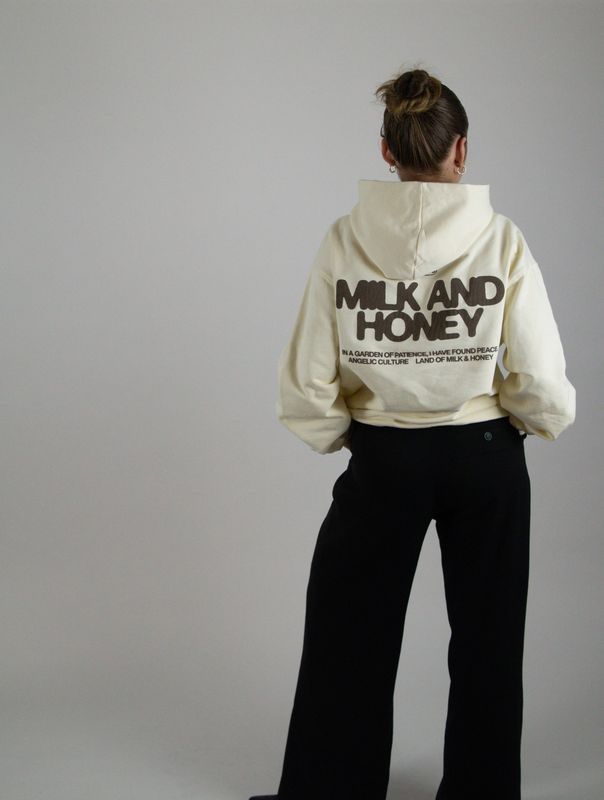 Heavy Oversized Hoodie - vintage vanilla