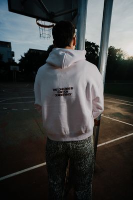Cropped Hoodie - &quot;Angelic&quot; - vintage rose