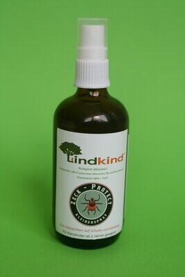 Lindkind Zeck - Protect Anti Zecken - Spray 100 ml Zecken Stopp Spray Kleiderspray aus Bio - Produkten