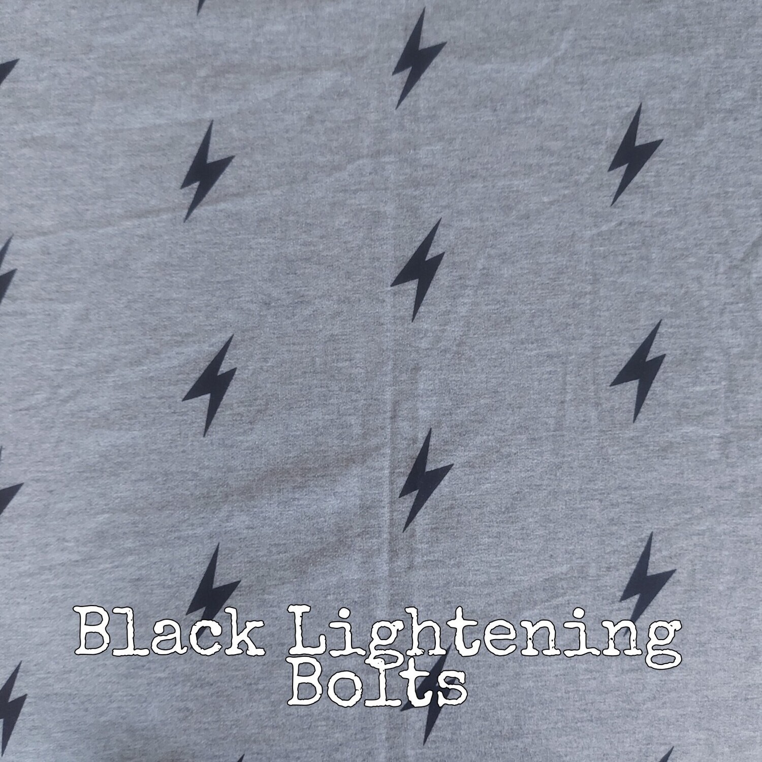 Black Lightning Bolts