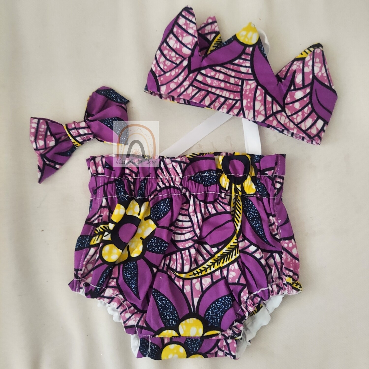 Purple African Print - Cotton
