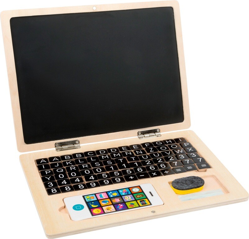 Small Foot Houten speelgoed laptop en telefoon