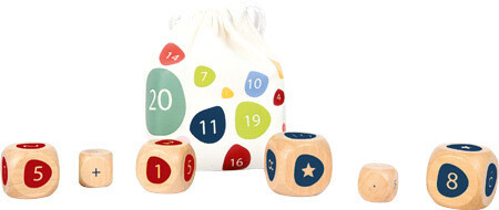 Dobbelstenen met rekensommen