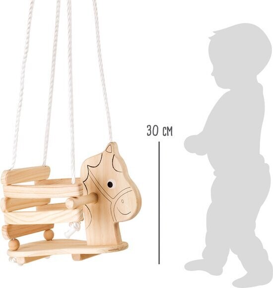 Babyschommel Paard - Hout