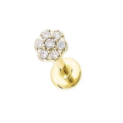 LABRET piercing bloemetje LABRET piercing bloemetje
