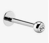 LABRET L8 piercing + steentje basis LABRET L8 piercing + steentje basis