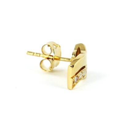 Oorbel "Arc Yellow"