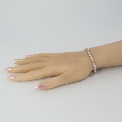 Armband "Tennis Rosé"