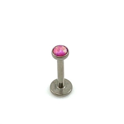 LABRET piercing Roze Opaal
