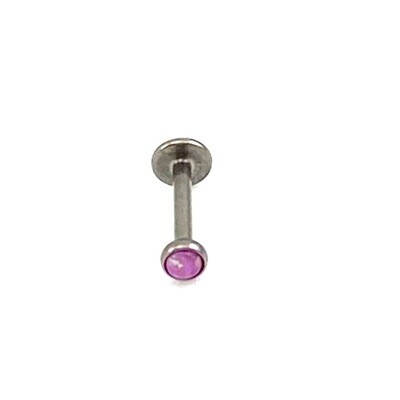 LABRET piercing opaal roze