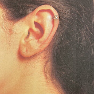 BCR piercing dubbel ringetje met steentje