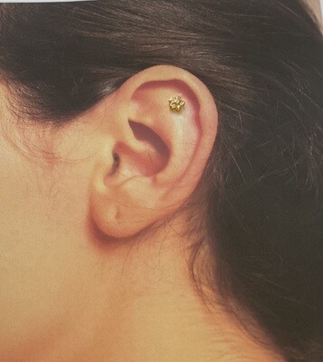 LABRET piercing staafje met bloem