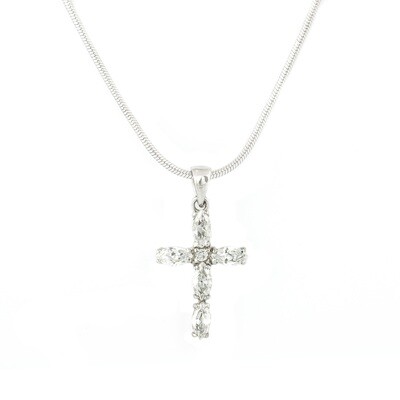 Hanger "Oval Stones Cross"