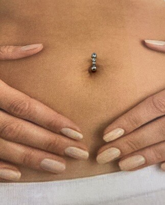 Navelpiercing "Upside Down"