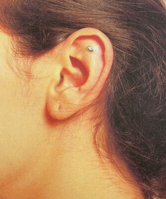 LABRET piercing steentje ovaal
