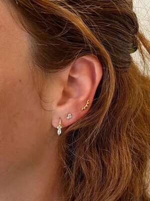 LABRET piercing effen boog