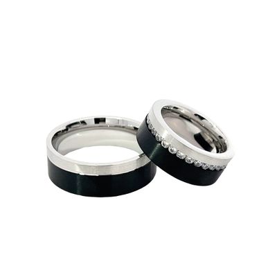 Trouwring "Black Bicolor"