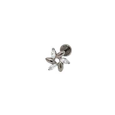 LABRET piercing twisted flower LABRET piercing twisted flower