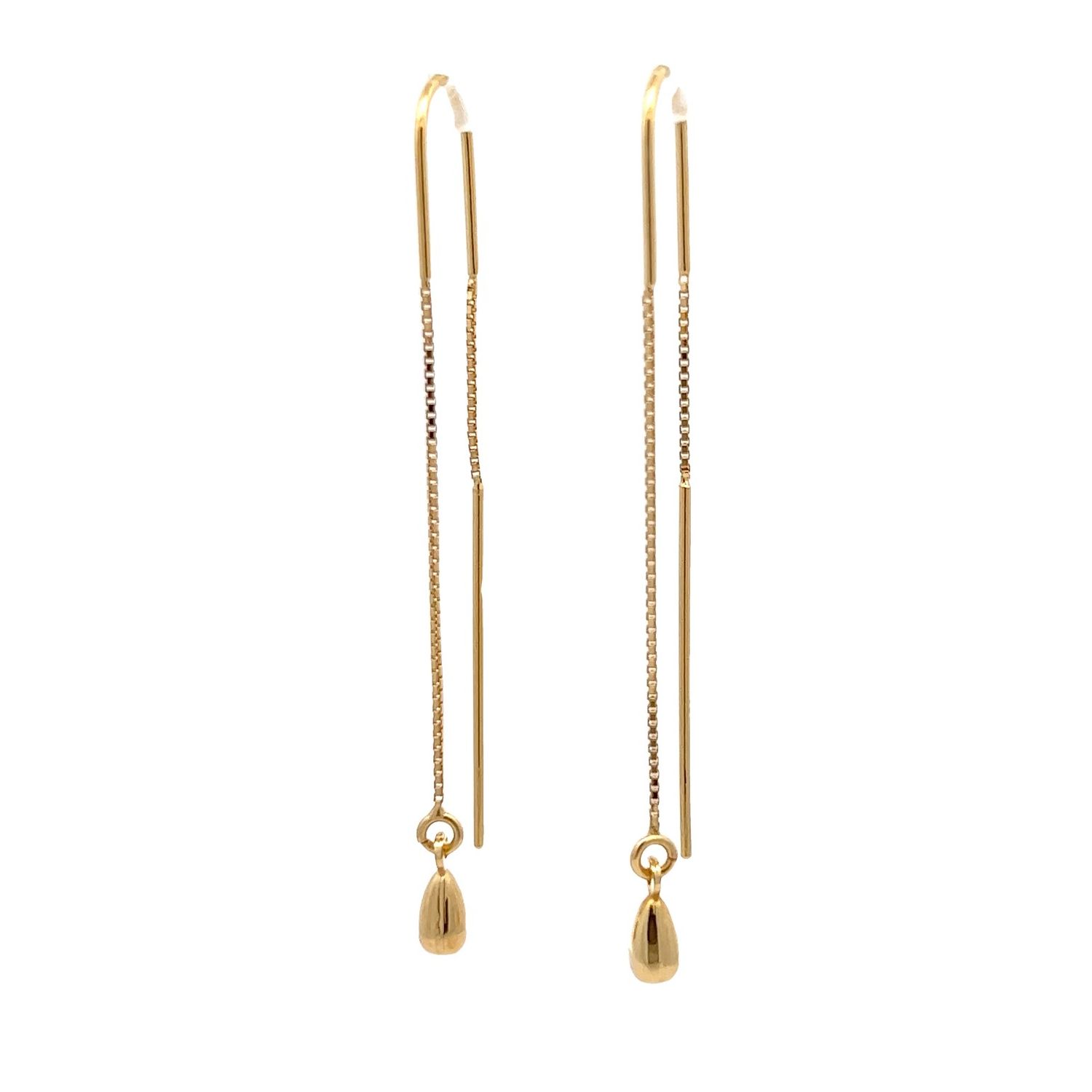 Oorbel "Doortrekker Golden Drop"