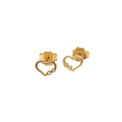 Oorbel "Heart And Infinity"