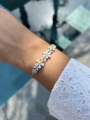 Armband "Colored Flowers"