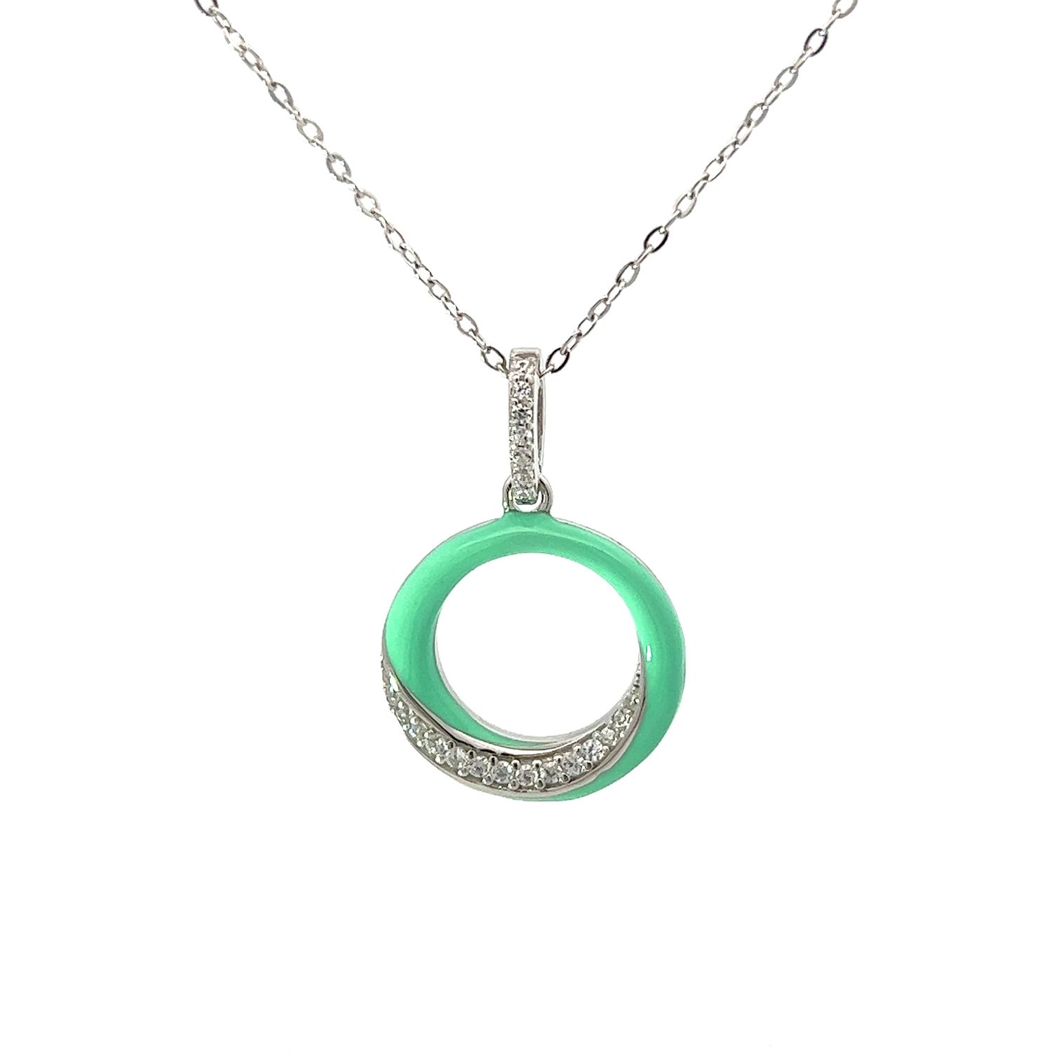 Halsketting "Turquoise Enamel"