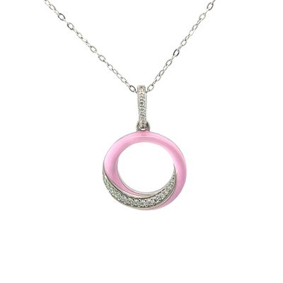 Halsketting "Pink Enamel"