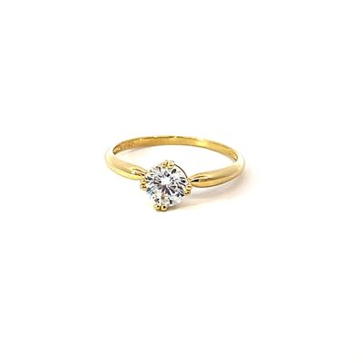 Ring "Big Stone Solitair 9kt Gold"