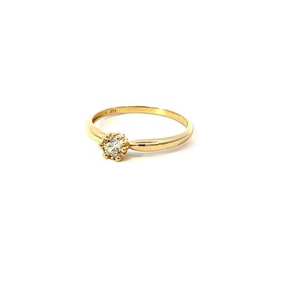 Ring "Little Stone Solitair 9kt Gold"