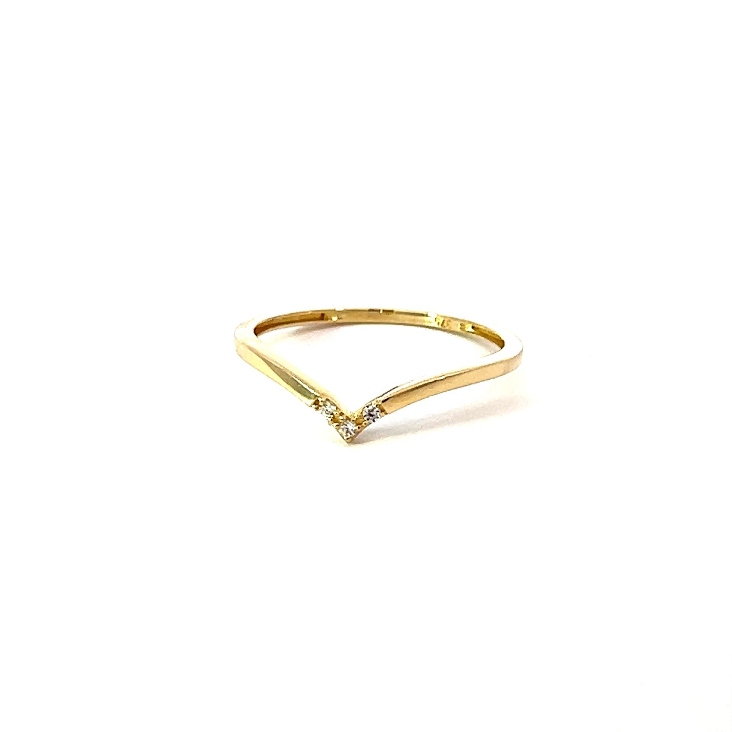 Ring "V 9kt Gold"