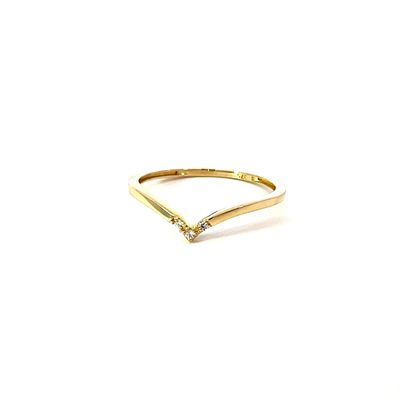 Ring "V 9kt Gold"