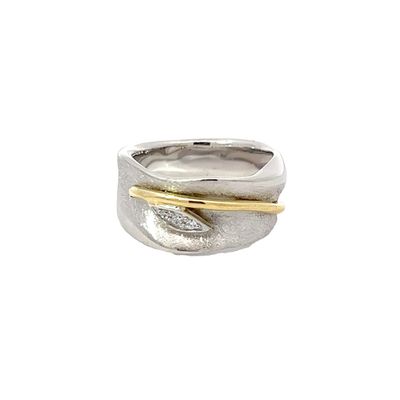 Ring "Bicolor Leaf'