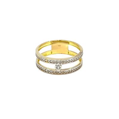 Ring "Double 9kt Gold"