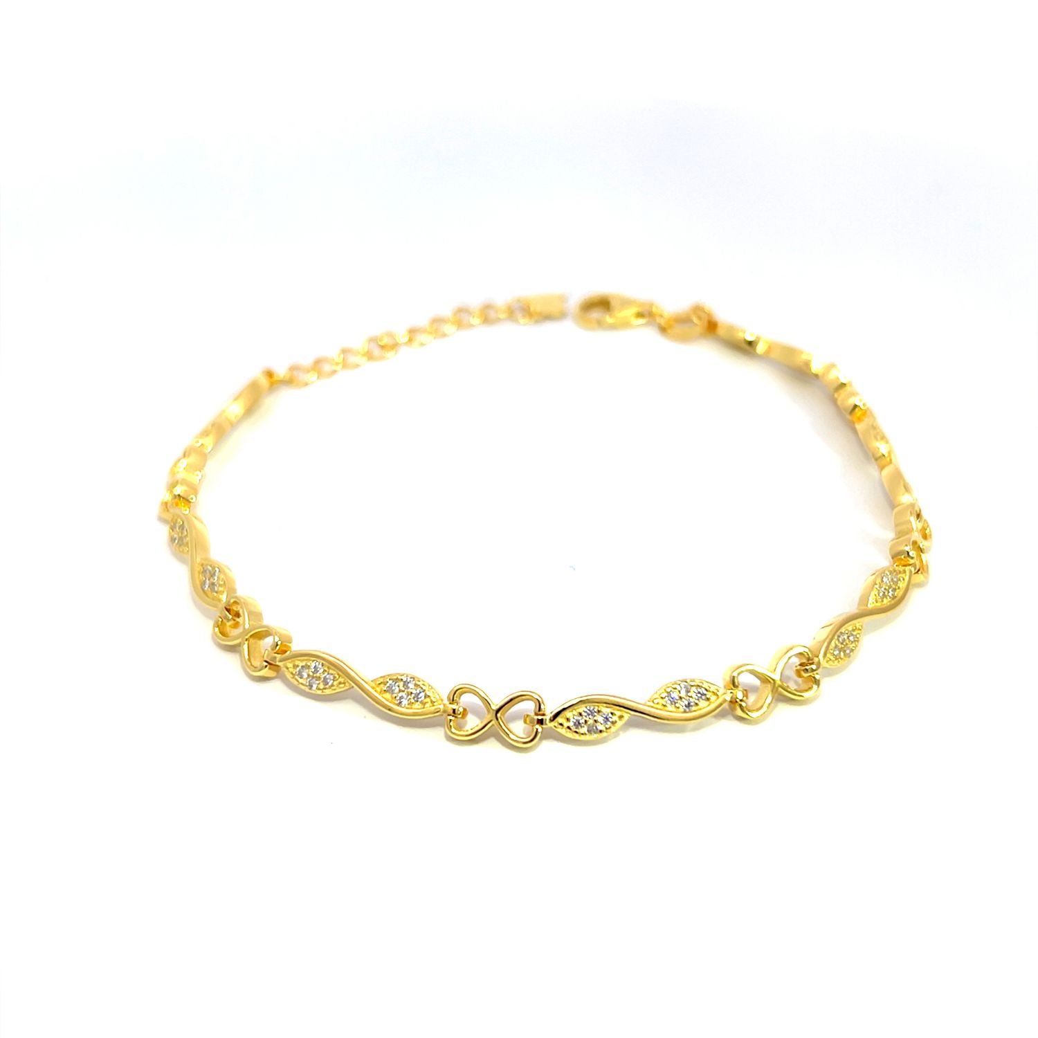 Armband "Golden Infinity"