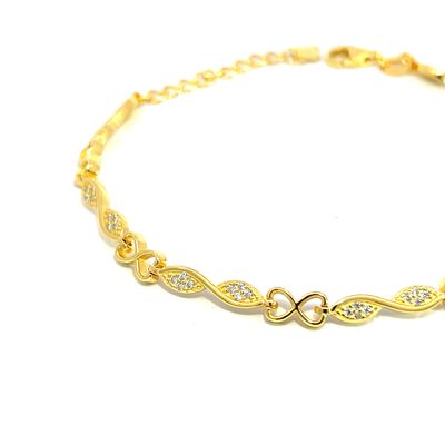 Armband "Golden Infinity"